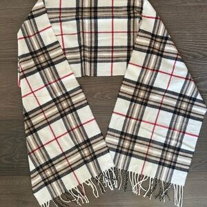 Plaid Fringe Scarf